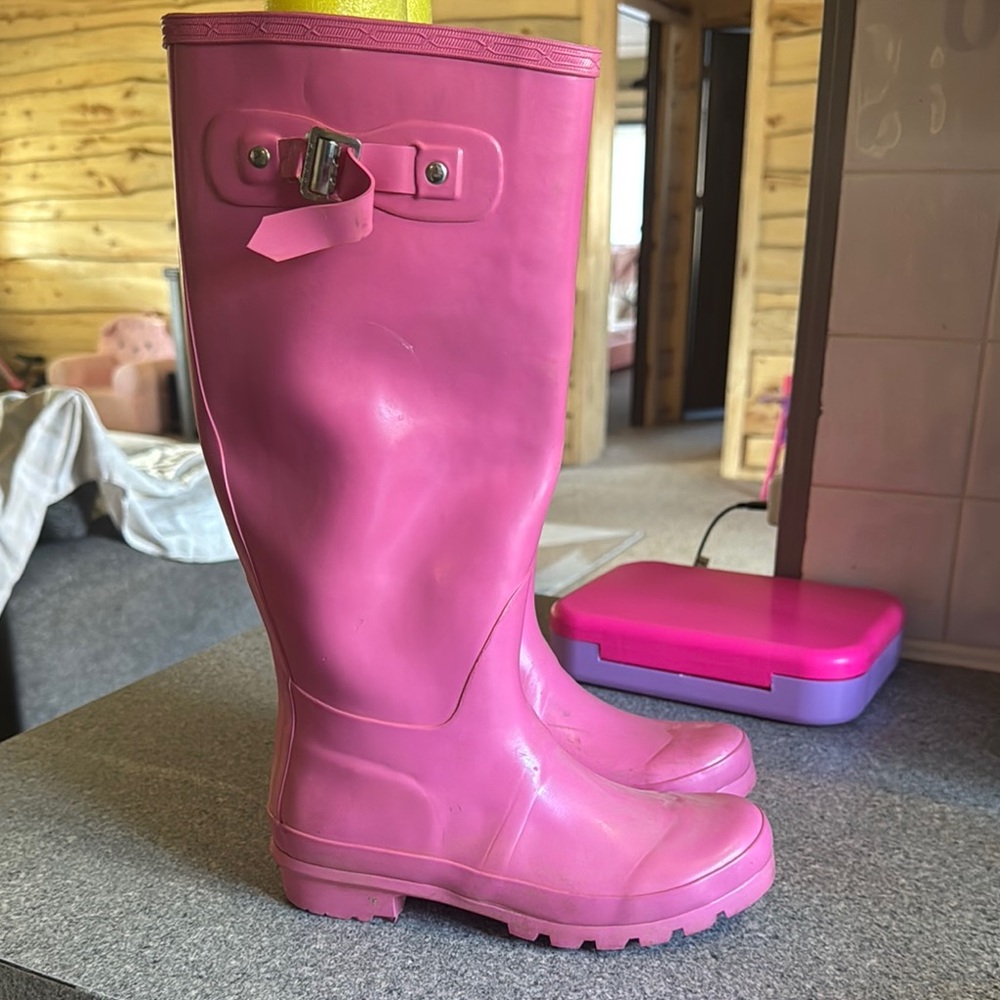 Pink Rain Boots
